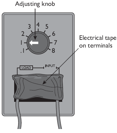 Solid State Two-Wire Timer, Adjustable from One to Five Minutes “Cube” Timer
