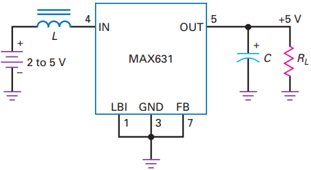 max631 boost converter working