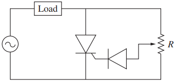half-wave variable-resistance phase-control circuit
